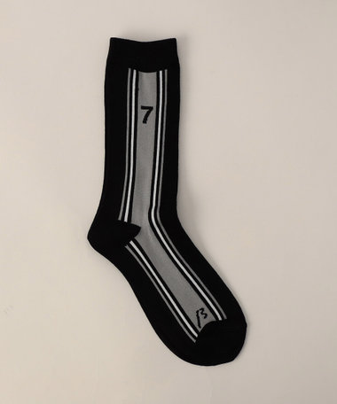 ライン＋7 クルー丈ソックス