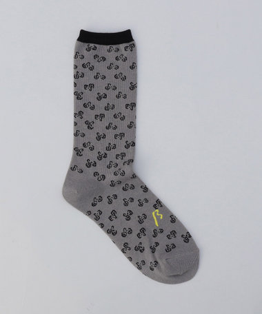 サイクリング柄 ソックス