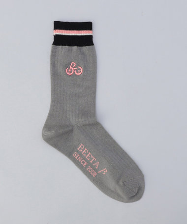 サイクリング刺繍 リブソックス