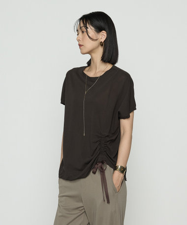 〔 +サイズ 〕 和紙ジャージー ドローイングTシャツ