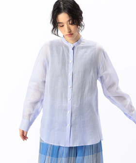 ＋サイズ〕シアードット ロングシャツ（78-02BD02-203