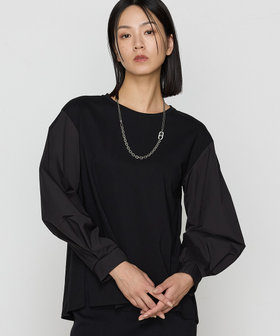 サイズ 〕 ポンチ 袖パフプルオーバー（78-21EI02-204）｜ギャバジン