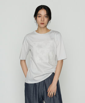 〔 +サイズ 〕 プレーティング天竺 星柄Tシャツ