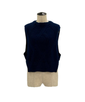 サイズ 〕 マシュマロブークレー ニットベスト（78-31IM02-205