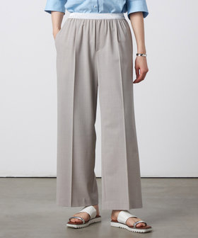 【セットアップ対応】2WAYストレッチ ワイドパンツ ライトグレー