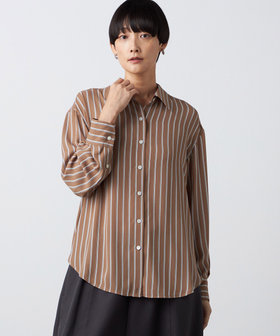 レジメンタルストライプシャツ
