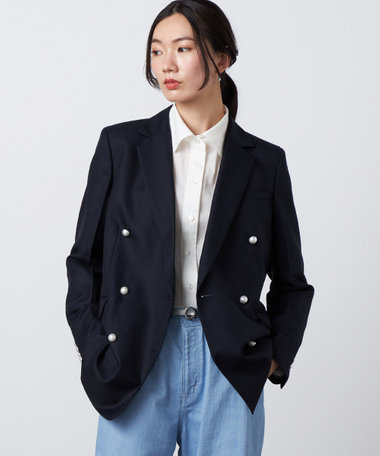 パールボタン ブレザー