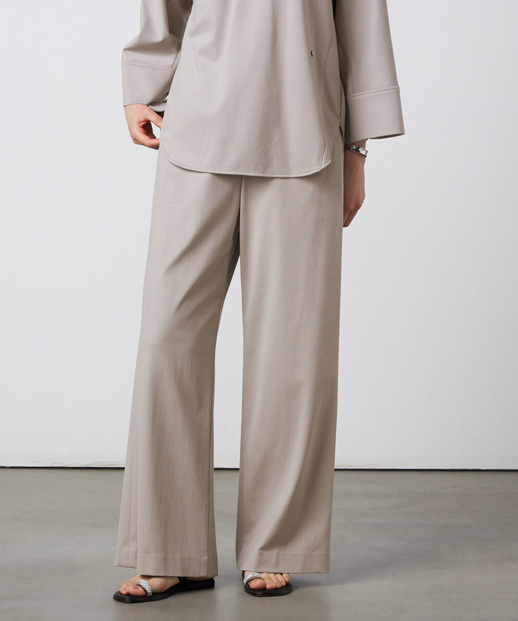 【セットアップ対応】ストレッチ ワイドパンツ