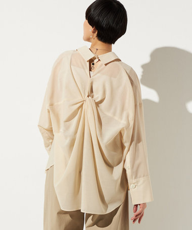 シアーボイル バックツイストシャツ