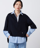 タグ付き未使用品 yleve ラガーシャツ 1 ブルー ベアダンボール ラガーシャツ（83-21EO02-206）｜ルメア（LUMEAR