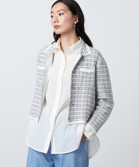 ツイードニット ジャケット