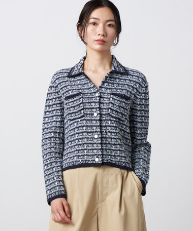 ツイードニット ジャケット