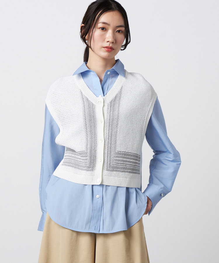 〔 +サイズ 〕 ペーパーヤーン メッシュベスト