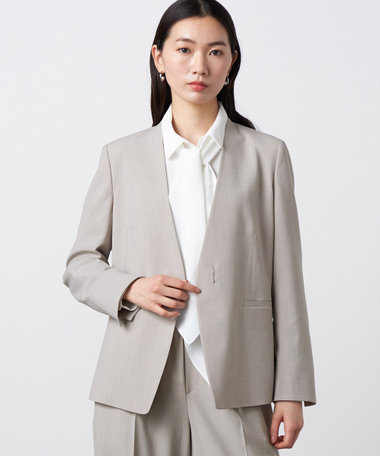 〔 +サイズ 〕 【セットアップ対応】2WAYストレッチ カーディガンジャケット
