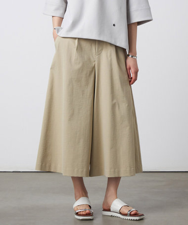 〔 +サイズ 〕 ソロナギャバ キュロットパンツ