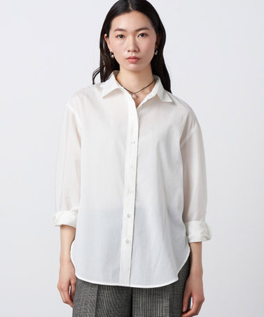 〔 +サイズ 〕 トリアセ シアーシャツ