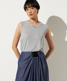 〔 +サイズ 〕 ラメテレコタンクトップ