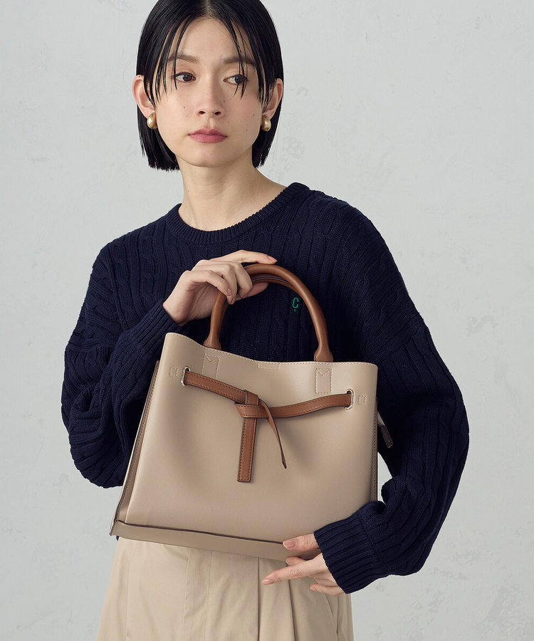 リボンあおりトートバッグ（95-20BO10-206）｜モノコムサ（MONO COMME