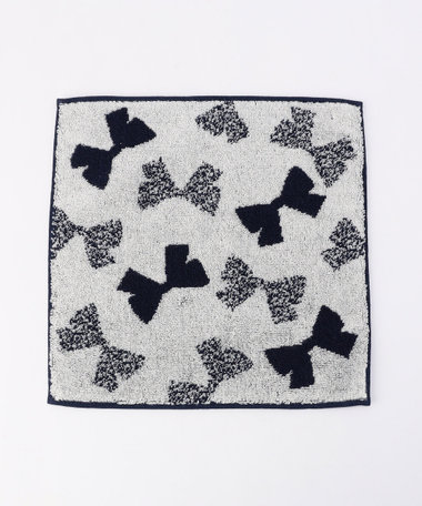 リボン柄ハンカチタオル