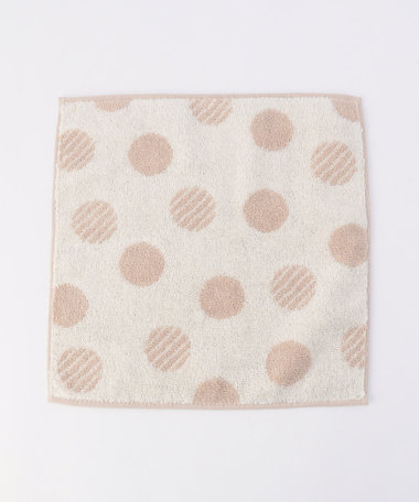 ドット柄ハンカチタオル