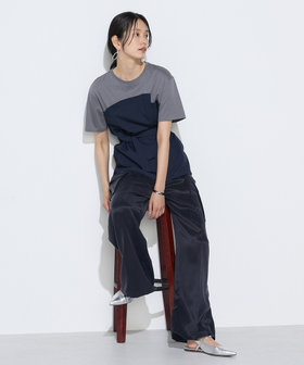 tシャツ コンパクトクールローレル天竺 ビスチェレイヤード風カットソー レディース COMME CA｜コンパクトクールローレル天竺 ビスチェレイヤード風