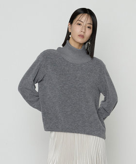 Sサイズ 〕 ウールブークレー ボトルネックプルオーバー（96-01EM04