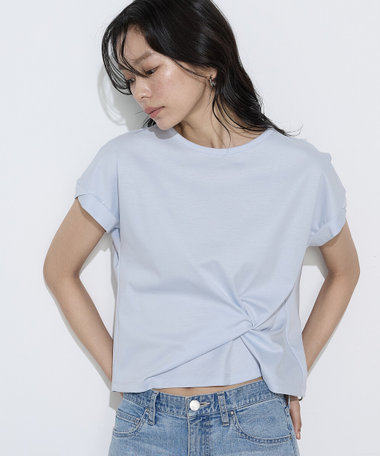 〔 Sサイズ 〕 コットン強撚ポンチ デザインタックシャツ