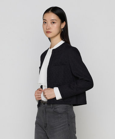 〔 Sサイズ 〕【セットアップ対応】ダミエ ラッセルツイード ジャケット