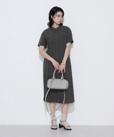 〔 Sサイズ 〕 タイプライター ロングシャツドレス