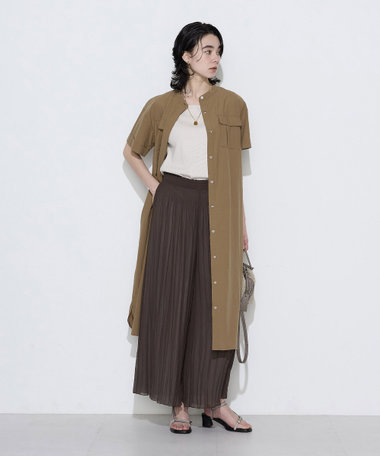 〔 Sサイズ 〕 タイプライター ロングシャツドレス