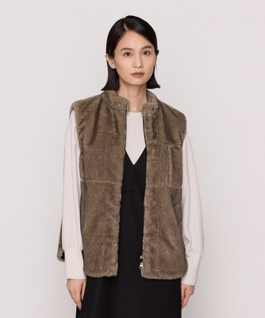 新品 定価55.000円　コムサ　キヨコタカセ　KT ファーコート 新品 定価55. コムサ キヨコタカセ KT ファーコート