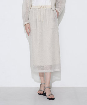 〔 Sサイズ 〕 【セットアップ対応】リネンシアーラッセル タイトスカート