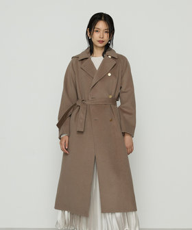 Oggi 12月号掲載商品】〔 Sサイズ 〕 アンゴラウール ロングトレンチ