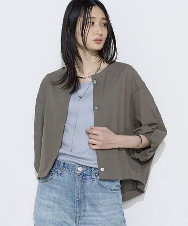 〔 Sサイズ 〕 コットンカラミストレッチ ブルゾン