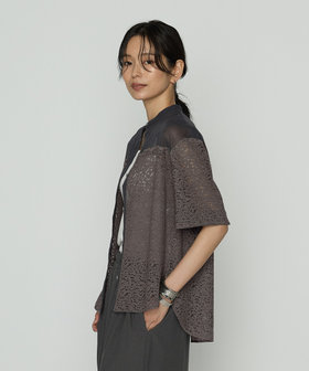 コットンタイプライター デザインシャツ（01-04HG03-204）｜K.T キヨコ