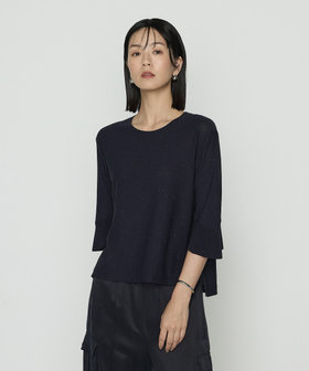 その他 mya. Sサイズ 〕 天竺裏目編み スパンコールニットプルオーバー（96-40IM01