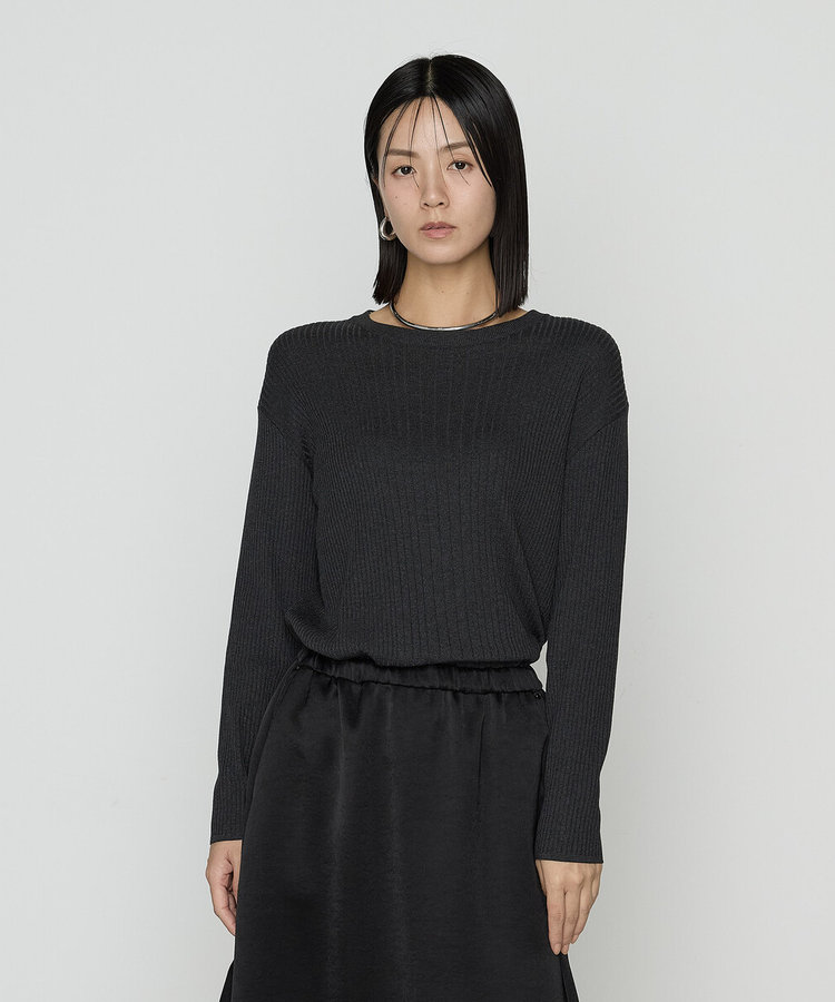 〔 Sサイズ 〕 シルクコットン ベーシックニットプルオーバー