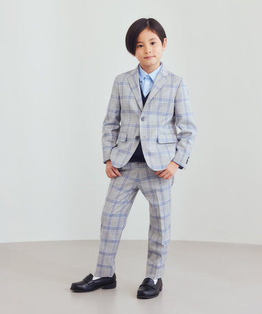 TRチェック セットアップスーツ(110-130cm)