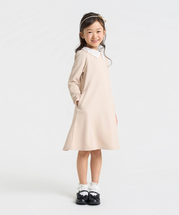 レース襟付きワンピース(100-130cm)（98-07OO01-206）｜コムサイズム