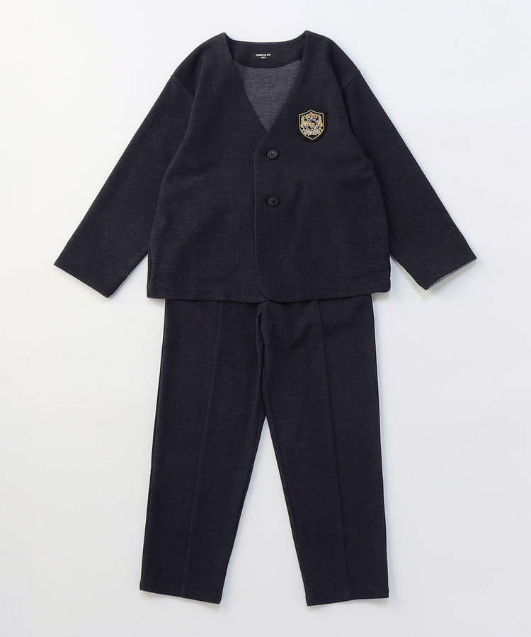 ノーカラージャケットセットアップスーツ(140-160cm)（98-07SO12-206