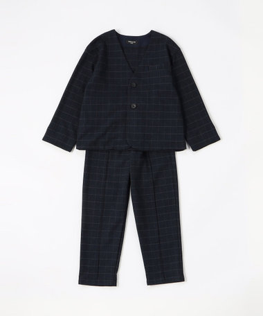 ノーカラージャケットセットアップスーツ(110cm-130cm)