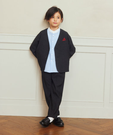 ノーカラージャケットセットアップスーツ(110cm-130cm)