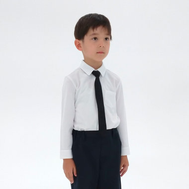 ネクタイ付き 長袖シャツ(100-130cm)（98-16CC11-202 