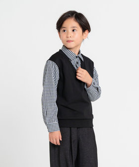 ネクタイ付き長袖シャツ (140～160cm)（98-16CI12-204