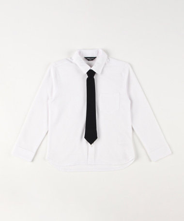 ネクタイ付き 長袖シャツ (100-130cm)