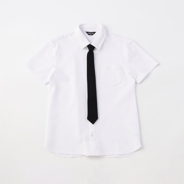 【先行予約】ネクタイ付き半袖シャツ(140-160cm)