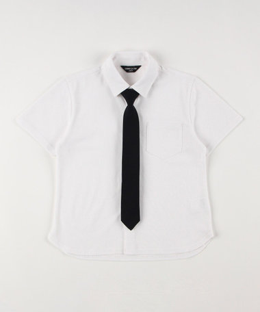 ネクタイ付き半袖シャツ(100-130cm)