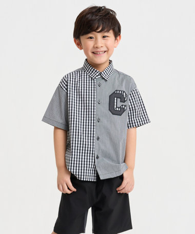 ギンガムチェック 半袖 シャツ