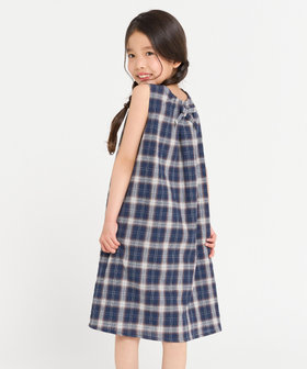 小さいサイズ 【hiiさんコラボ】長袖ドッキングワンピース 低