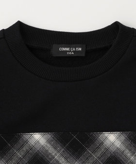 オンブレーチェック使い 長袖トレーナー（98-43CI25-204